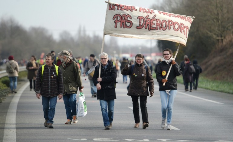 Notre-Dame-des-Landes (France) (AFP). Mobilisation massive des opposants à l'aéroport de Notre-Dame-des-Landes