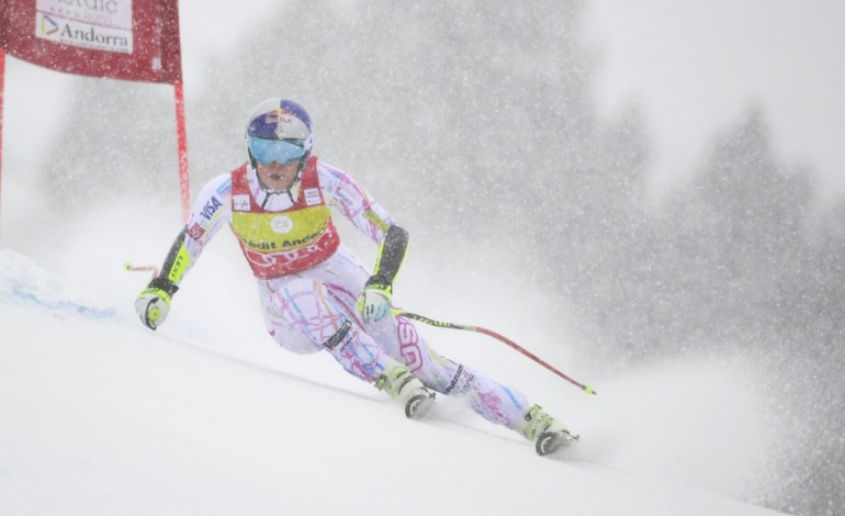 Paris (AFP). Ski: Vonn évacuée sur civière à Soldeu et incertaine pour la fin de saison