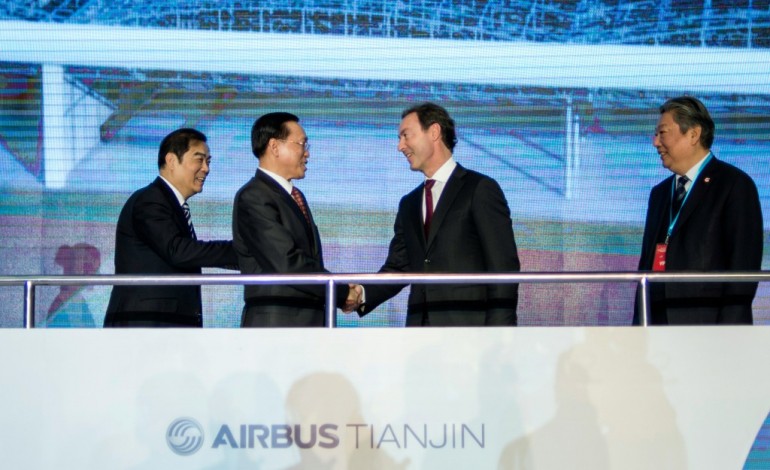 Tianjin (Chine) (AFP). En Chine, Airbus s'arroge un nouvel atout face à Boeing: un centre de finition pour A330