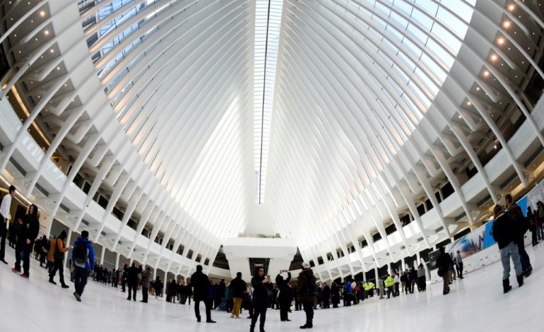 New York (AFP). La gare du World Trade Center enfin inaugurée, un cadeau aux New-Yorkais 