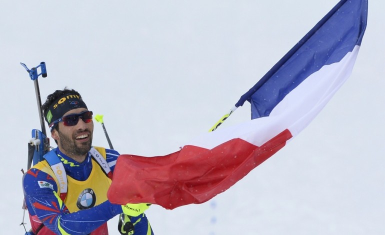 Oslo (AFP). Biathlon: Fourcade champion du monde de poursuite et vainqueur du général