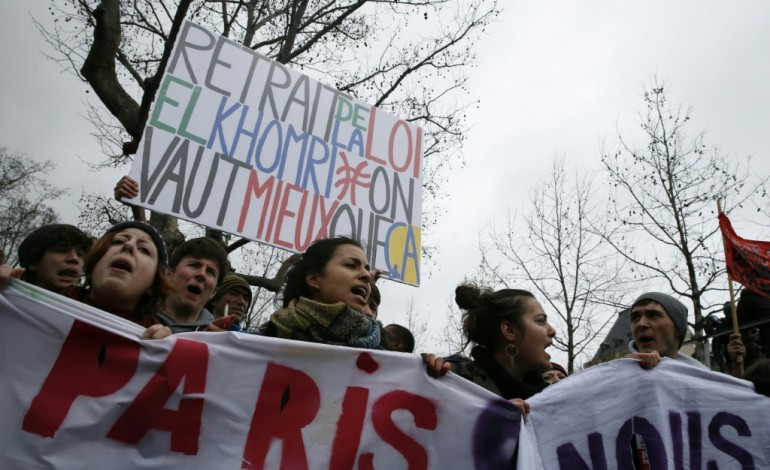 Paris (AFP). Loi Travail: des milliers de manifestants dans la rue contre le projet