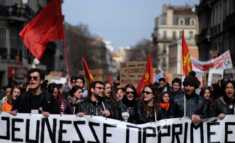 Toulouse (AFP). La génération sacrifiée défile contre le projet de loi El Khomri