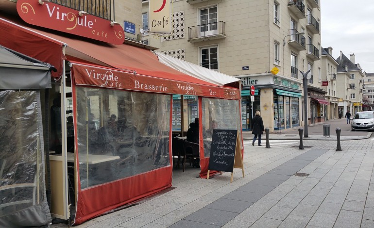 Le Virgule Café,  rue des Jacobins à Caen