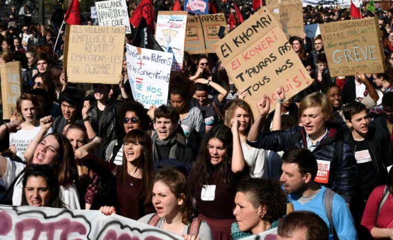 Paris (AFP). Loi Travail: nouvelle mobilisation de dizaines de milliers de jeunes
