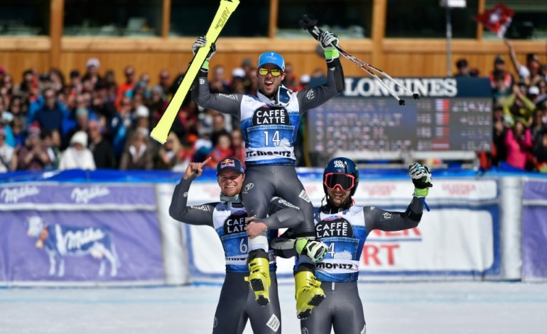 St Moritz (Suisse) (AFP). Ski: les Français géants, avec Fanara premier de cordée 