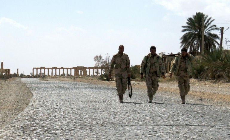 Palmyre (Syrie) (AFP). Syrie: le régime reprend Palmyre, une victoire majeure face à l'EI