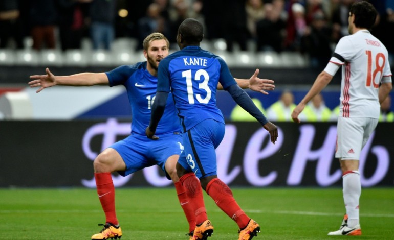 Paris (AFP). Euro-2016/Amical: France mène devant Russie 2 à 0 à la pause