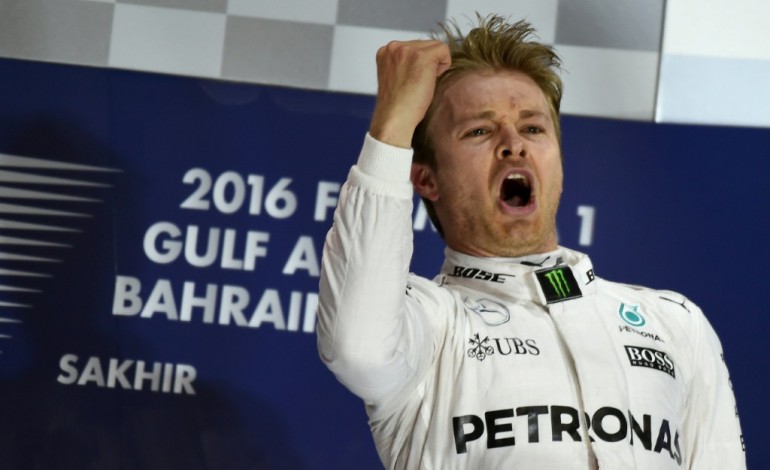 Manama (AFP). GP de Bahreïn: Rosberg et Mercedes doublent la mise