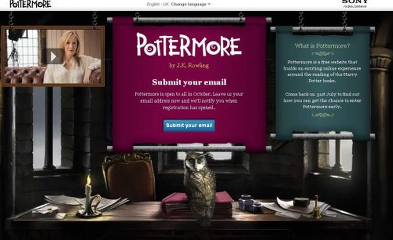Le site internet Pottermore dévoilé par JK ROWLING!