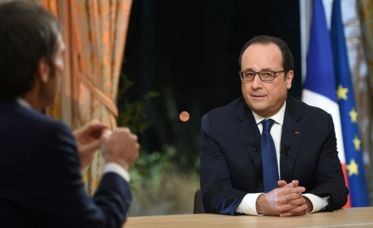 Paris (AFP). Hollande sur France 2 pour tenter une nouvelle explication de son action