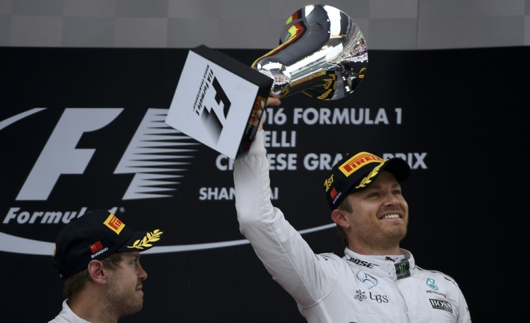 Shanghai (AFP). GP de Chine: Nico Rosberg (Mercedes) émerge du chaos