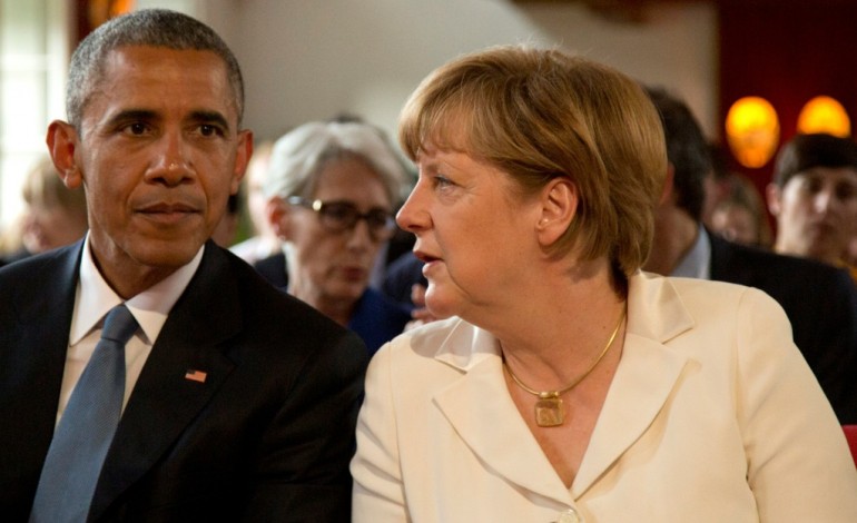 Hanovre (Allemagne) (AFP). Obama en Allemagne pour rencontrer "son amie" Angela Merkel