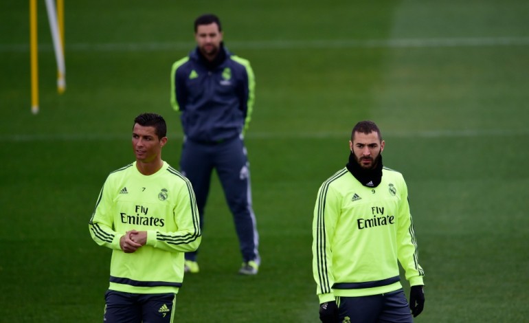 Madrid (AFP). Real Madrid: Ronaldo et Benzema dans le groupe face à Manchester City