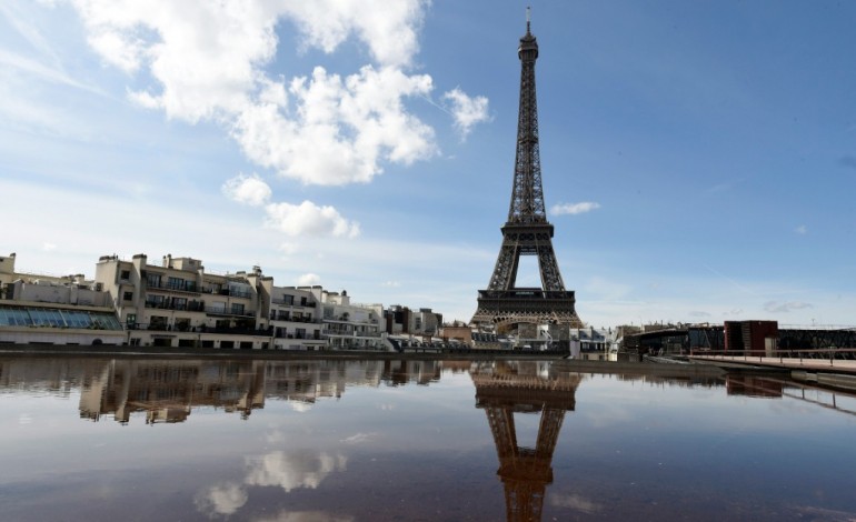 Paris (AFP). JO: Rio J-100, les Bleus lancent leur contre-la-montre face à la Tour Eiffel