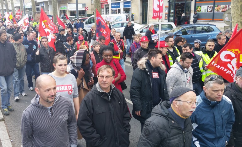 Loi travail : près de 2 500 personnes mobilisées à Caen