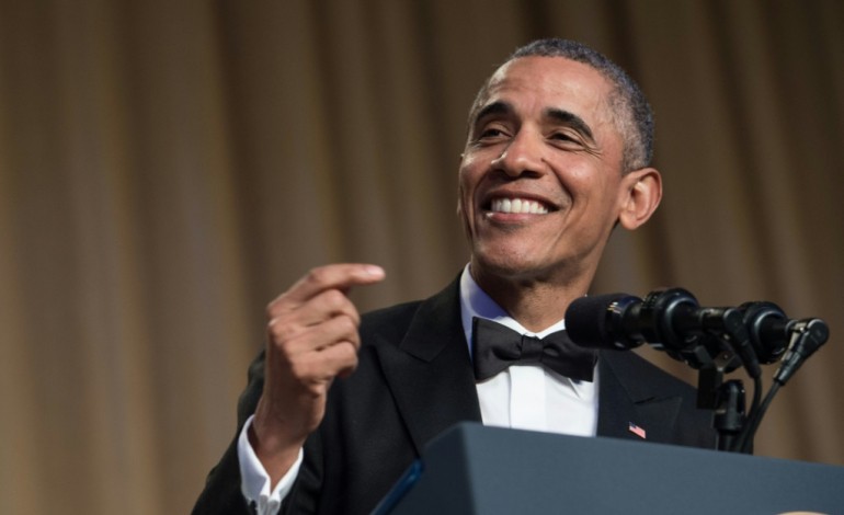 Washington (AFP). Obama fait rire le tout-Washington une dernière fois  