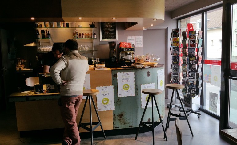 La cafétéria du cinéma Lux à Caen