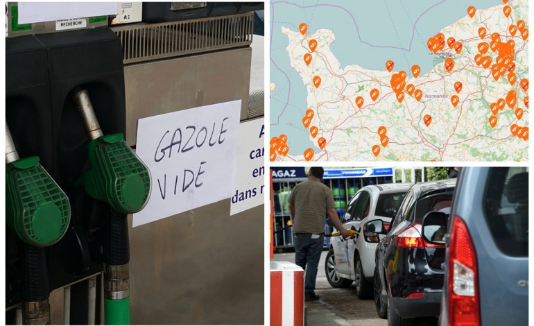 Pénurie de carburant en Normandie : les stations ouvertes et fermées en temps réel sur une carte 