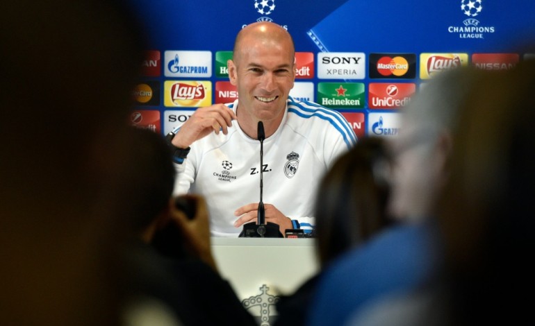 Madrid (AFP). C1: Zidane souriant avant la finale... jusqu'à l'alerte Ronaldo