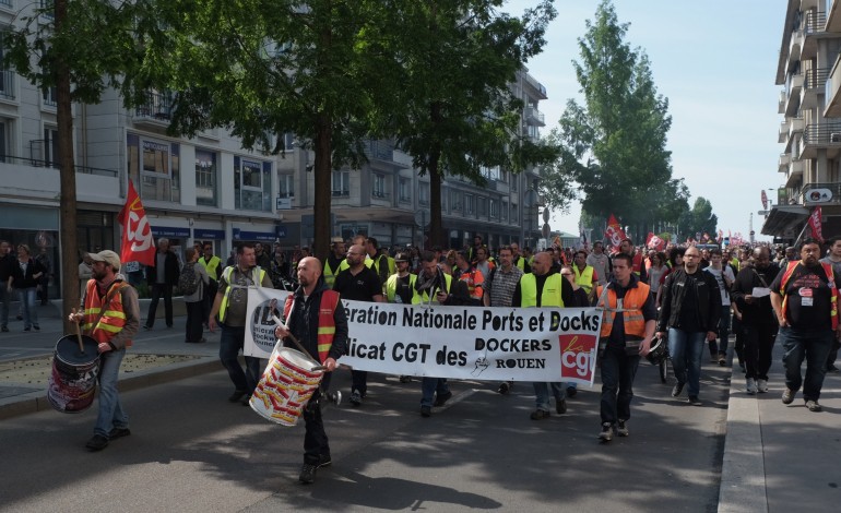 Manifestation contre la loi Travail à Rouen : la mobilisation ne faiblit pas