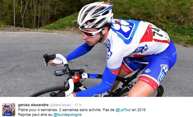 Tour de France : Alexandre Geniez ne verra pas le Mont-Saint-Michel