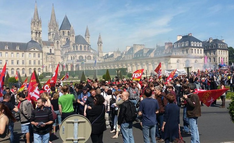 Loi Travail : plus d'un millier de personnes mobilisées dans les rues de Caen