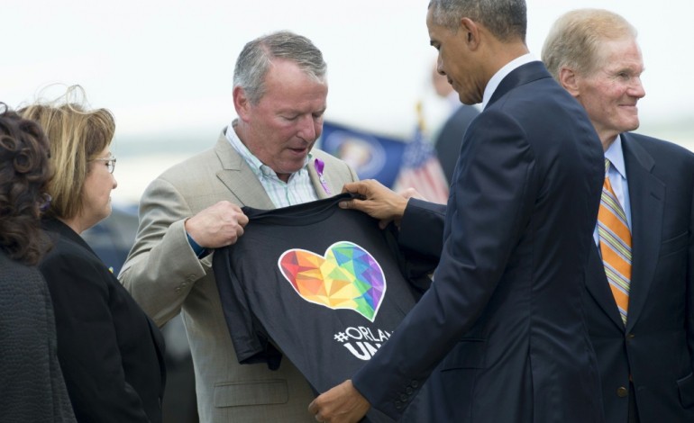 Orlando (Etats-Unis) (AFP). Obama à Orlando: le débat sur les armes "doit changer"