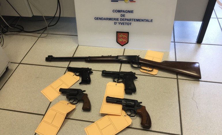 Des armes prêtes à faire feu découvertes dans un appartement près de Rouen