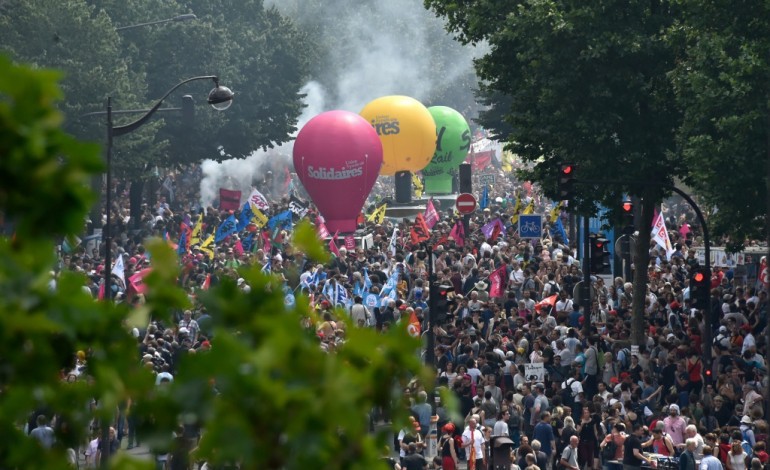 Paris (AFP). Loi travail: environ 70.000 manifestants et 113 interpellations 