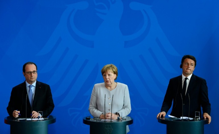 Berlin (AFP). Rome, Paris et Berlin opposés à des négociations avec Londres avant que le Brexit soit formalisé