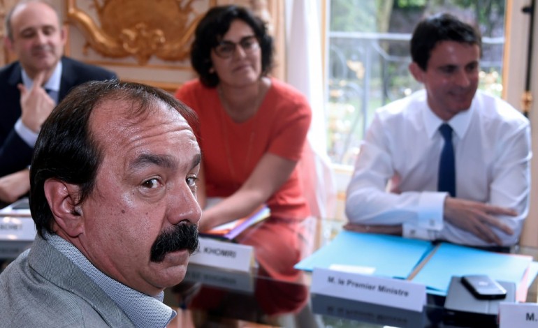Paris (AFP). Loi travail: "Les désaccords se confirment", dit Martinez (CGT)