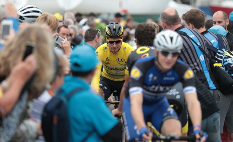 Granville (France) (AFP). Tour de France: départ de la 3e étape entre Granville et Angers