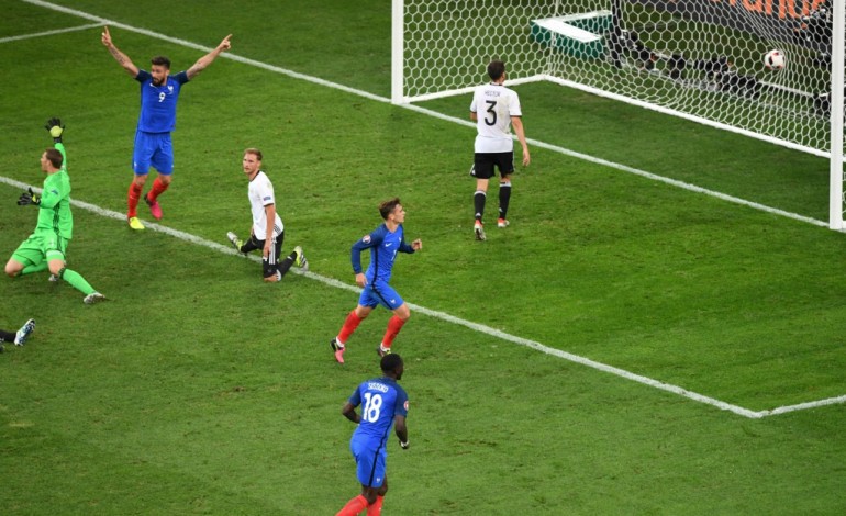 Marseille (AFP). Euro-2016: Griezmann double le score pour la France contre l'Allemagne 2-0