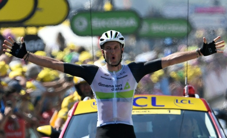 Lac de Payolle (France) (AFP). Tour de France: Cummings remporte la 7e étape, Van Avermaet conserve le maillot jaune