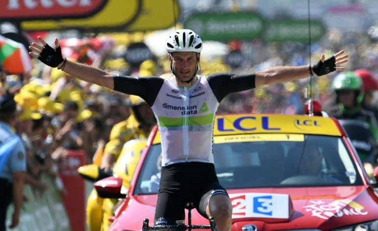 Lac de Payolle (FRANCE) (AFP). Tour de France: Cummings échappe à l'arche lors de la 7e étape
