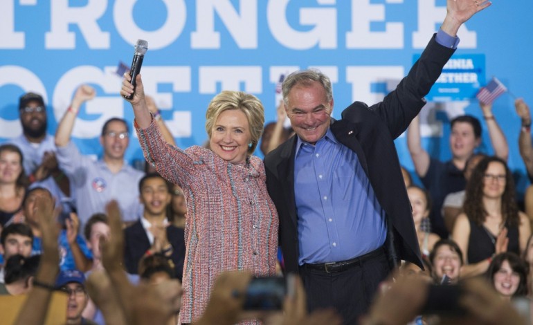 Washington (AFP). Hillary Clinton choisit Tim Kaine comme colistier