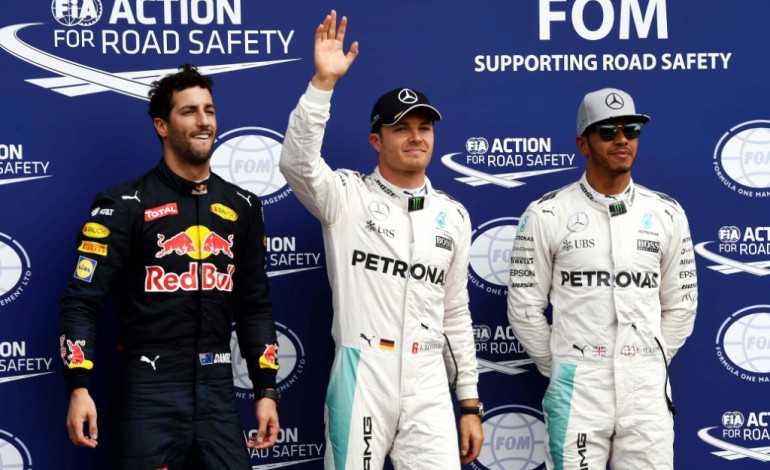 Hockenheim (Allemagne) (AFP). GP d'Allemagne: Rosberg en pole position sur les terres de Mercedes