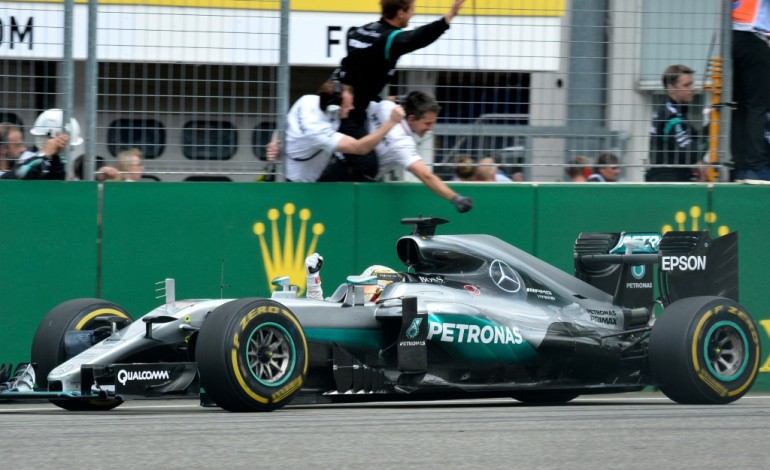 Hockenheim (Allemagne) (AFP). GP d'Allemagne: victoire de Lewis Hamilton (Mercedes)