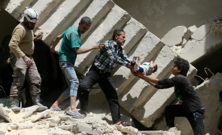 Beyrouth (AFP). Omrane, enfant victime comme tant d'autres de la guerre en Syrie