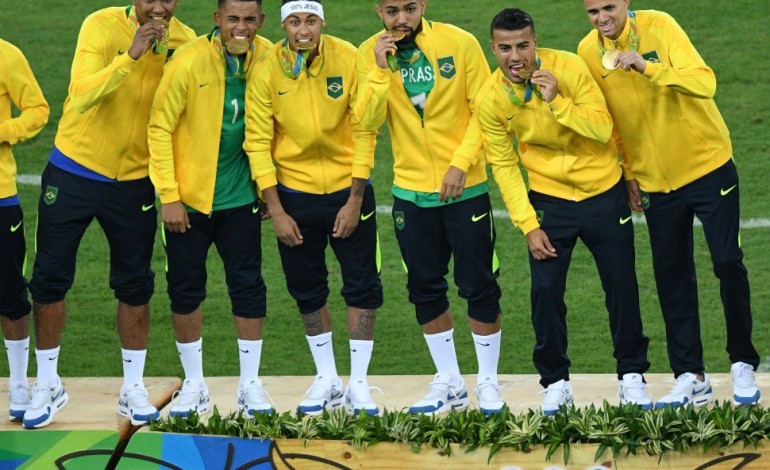 Rio de Janeiro (AFP). JO-2016/Foot: l'or du Brésil et de Neymar est arrivé 