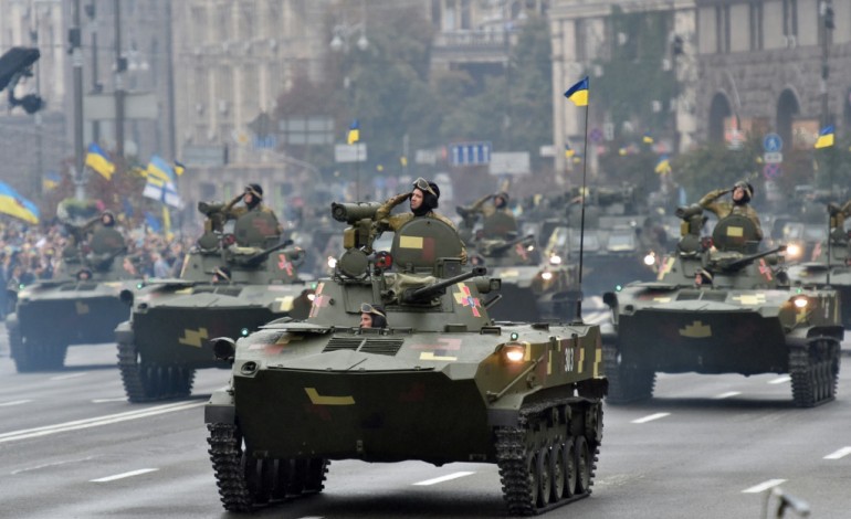 Kiev (AFP). L'Ukraine célèbre les 25 ans de son indépendance avec une grande parade militaire