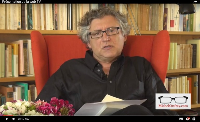 Le philosophe caennais Michel Onfray lance sa web TV 