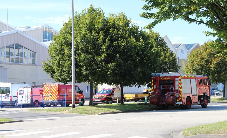 Exercice incendie chez DCNS Cherbourg : 80 salariés impliqués