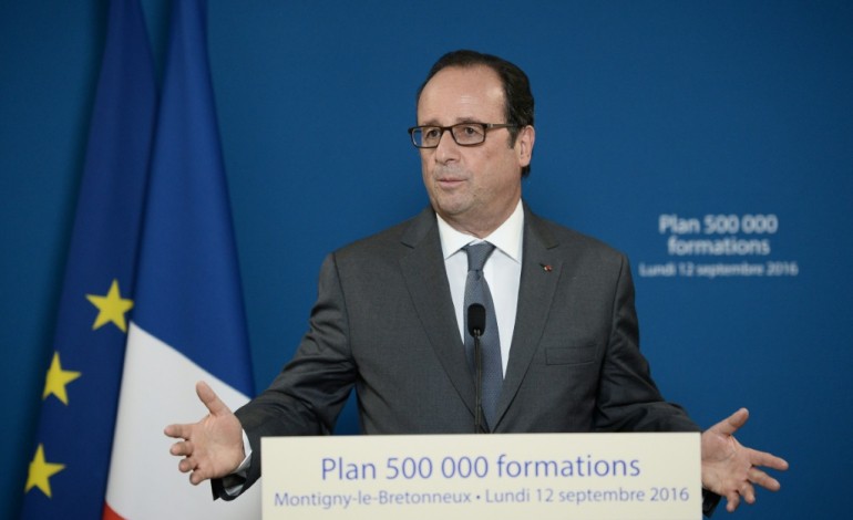 Montigny-le-Bretonneux (AFP). Alstom: Hollande veut "des commandes" pour le ferroviaire français