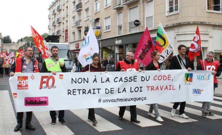 Loi Travail  : 850 personnes battent le pavé à Caen [PHOTOS]  
