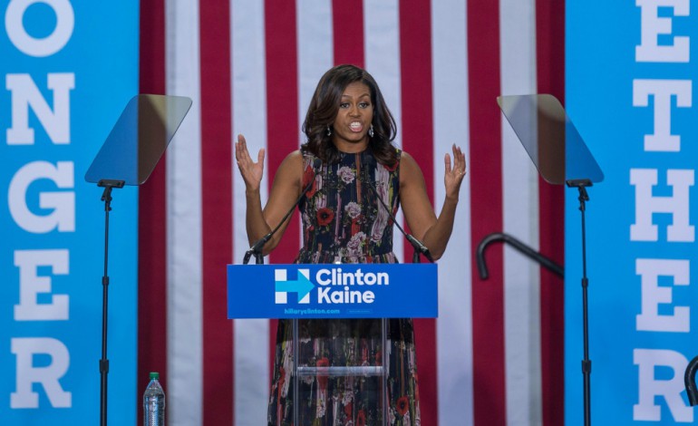 Fairfax (Etats-Unis) (AFP). Maison Blanche: "Hillary m'inspire !", lance Michelle Obama