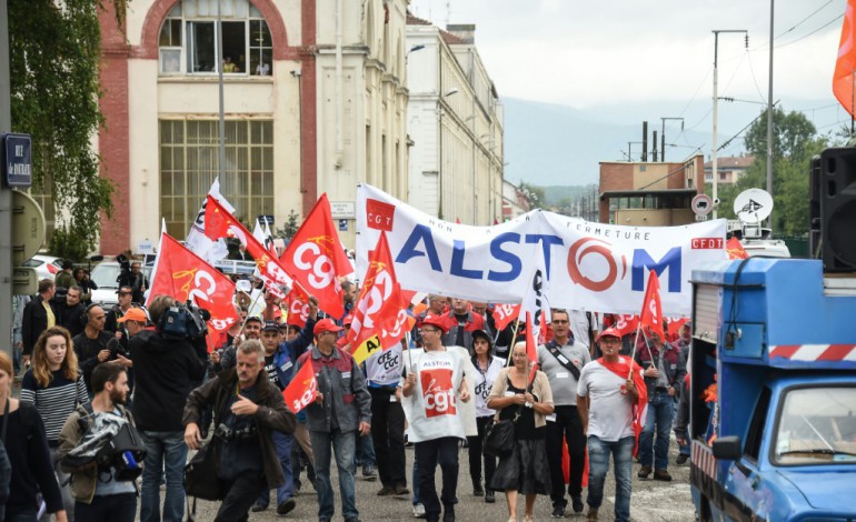 Belfort (AFP). Alstom: Belfort "ville morte" pour une journée de mobilisation