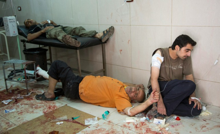Alep (Syrie) (AFP). Corps déchiquetés et médecins impuissants à Alep dévastée