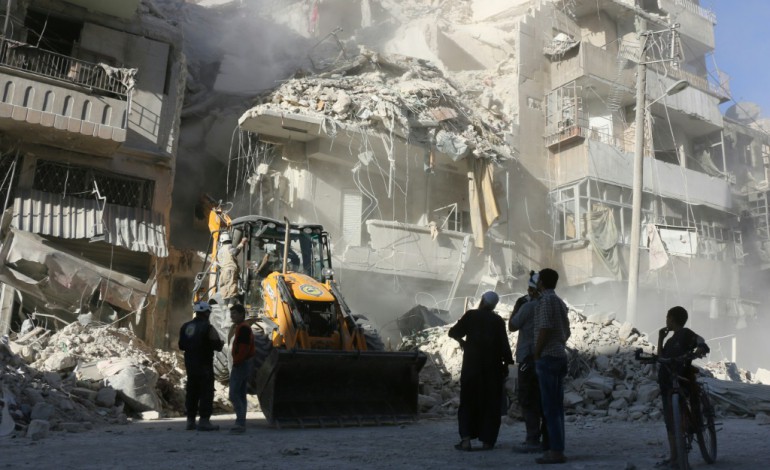 Alep (Syrie) (AFP). Syrie: scènes d'horreur à Alep, les Occidentaux tancent la Russie